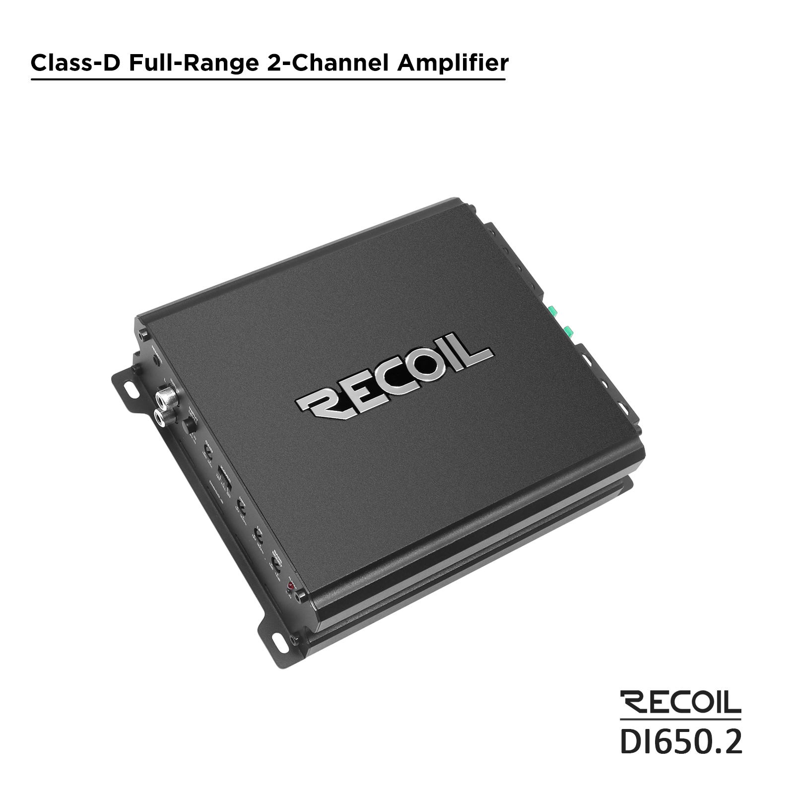 D 2-Channel Car Audio Amplifier