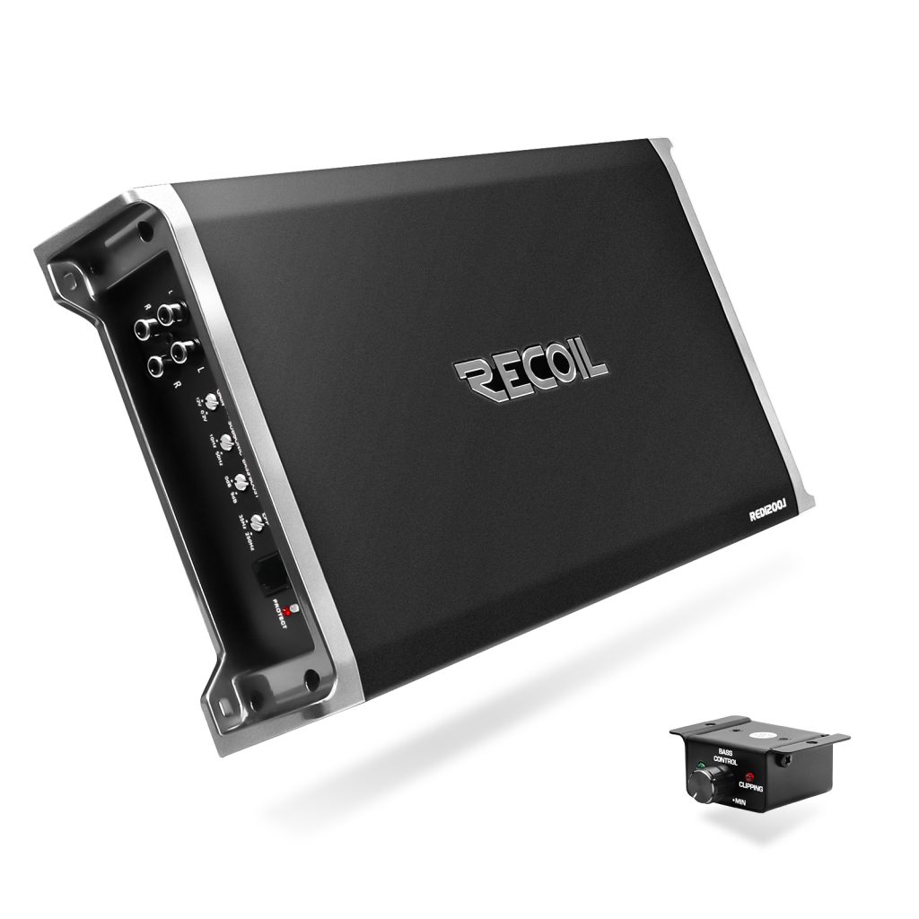 RED1200.1 2500 Watts Peak ClassD Car Audio Monoblock Subwoofer