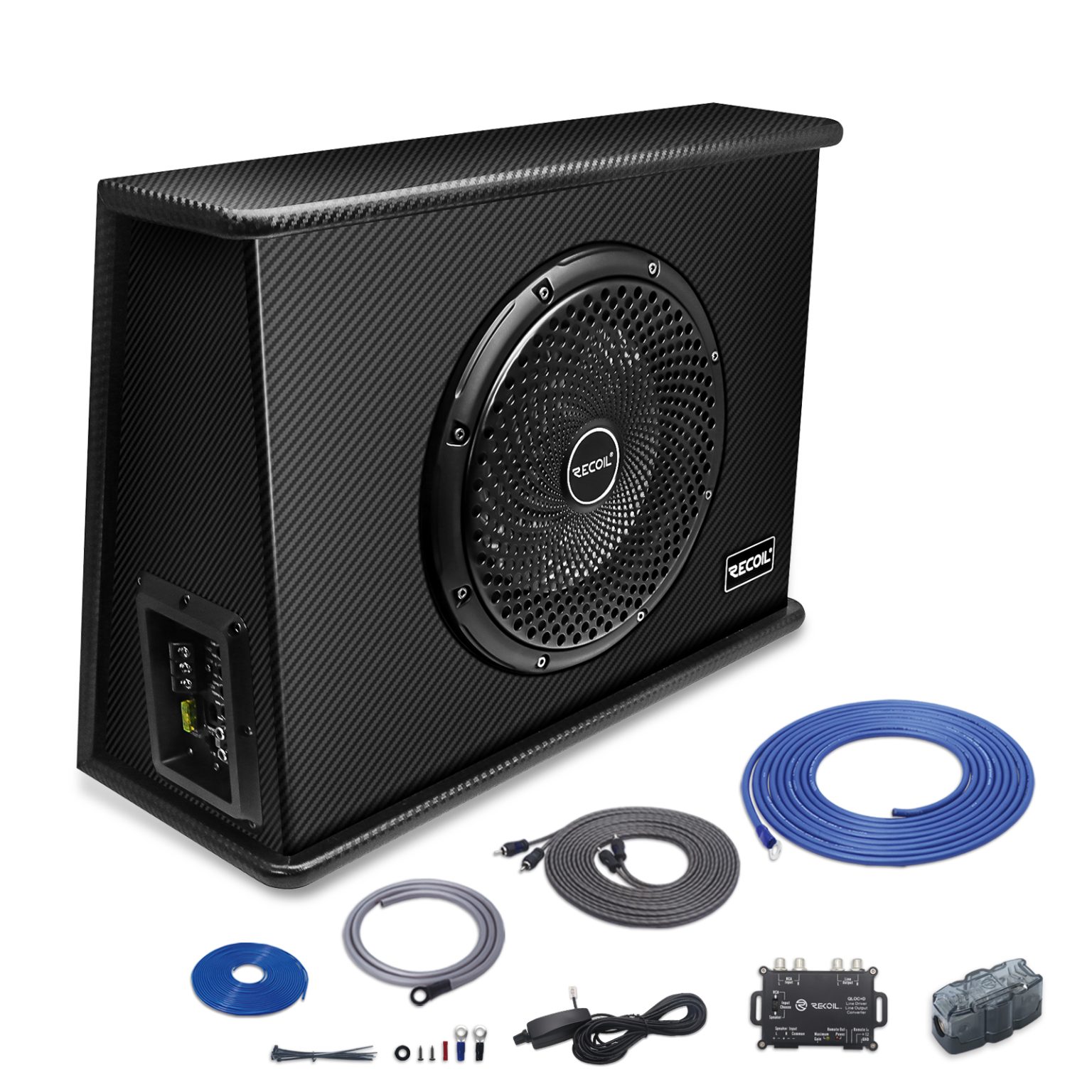 SWS10 Recoil 10 inch 600W Slim Active Ported Subwoofer Enclosure with