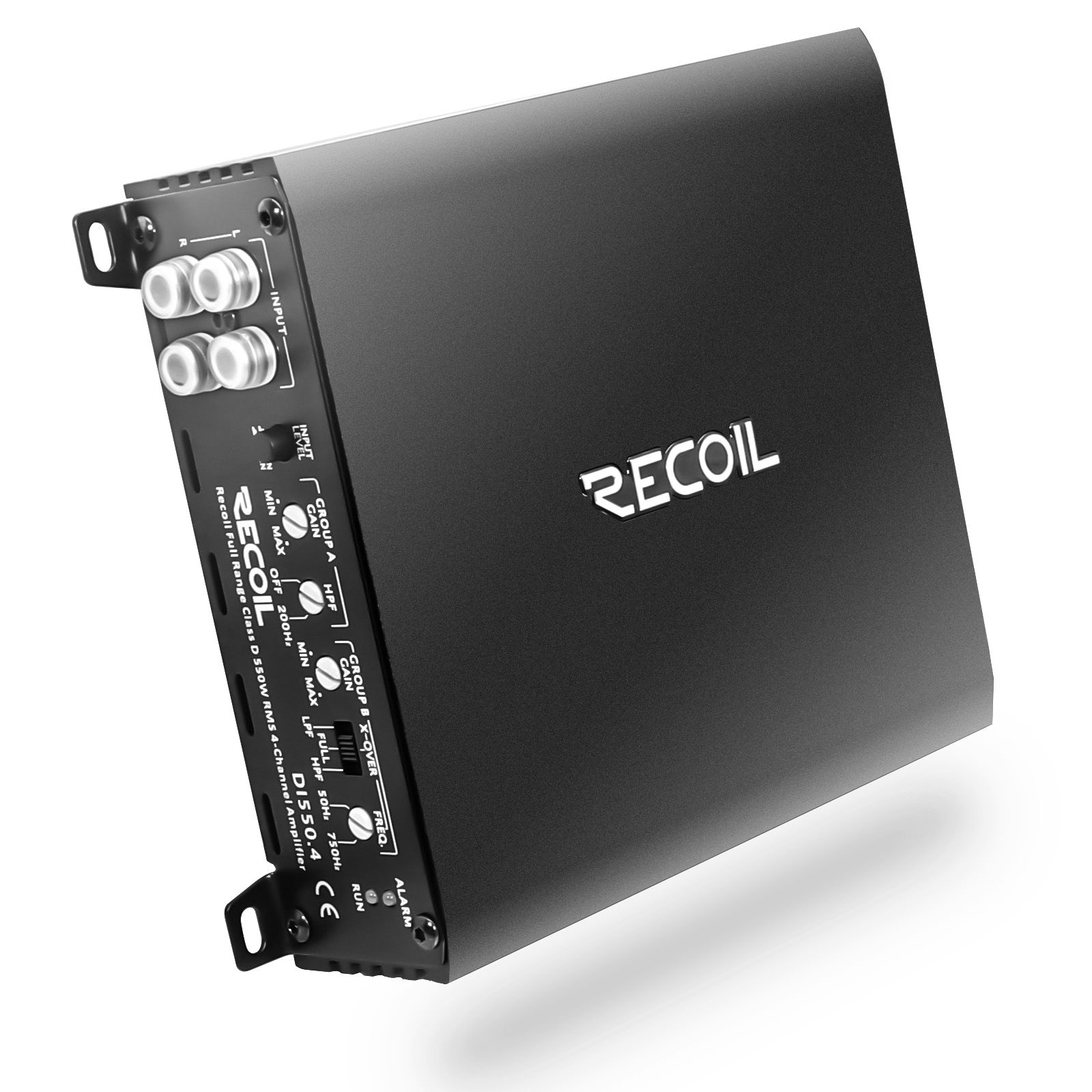 Recoil REA600-4 1040 Watts Full-Range Class A/B 4-Channel Car Audio Amplifier Bridgeable 2-3 Ohm Stable Mosfet Power Supply 