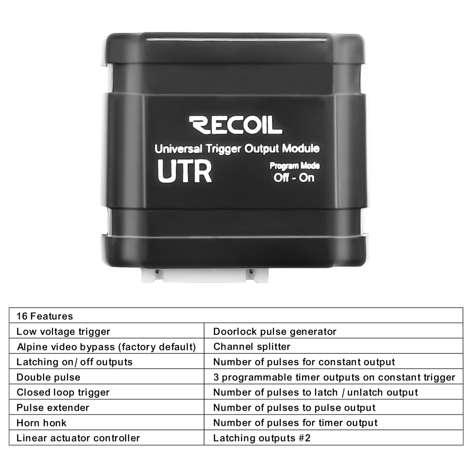 UTR Universal Trigger Output Module Covers 16 Different Applications ...
