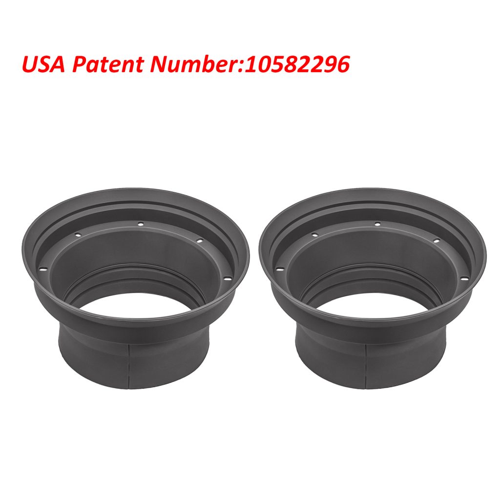 SPB65DM Foldable Silicone 6.5” Car Speaker Baffle Kits with Egg Crate