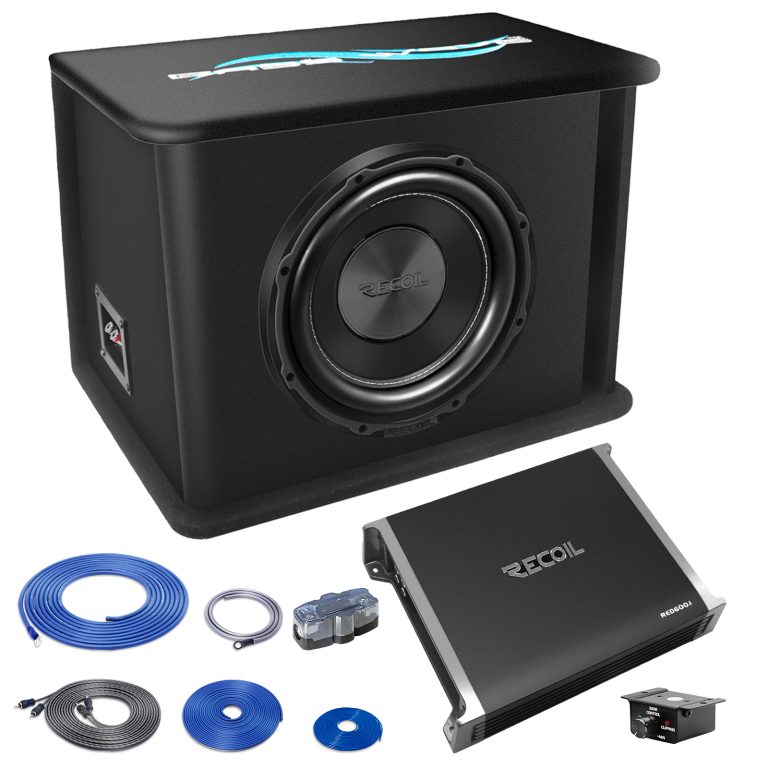 RS10K Single 10” Complete Echo Series Subwoofer Bass Package, Includes