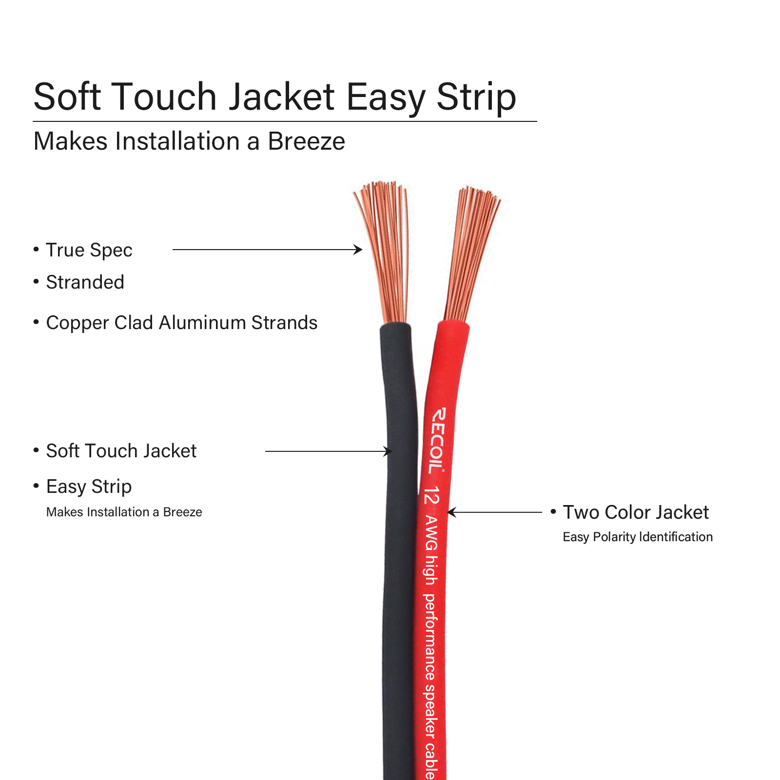 thumbnail image 2 of RI Audio 12 Gauge CCA Speaker Wire – 50 Feet – For Car Audio Or Home Theater 2 of 4